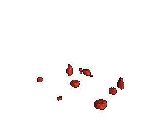 CAE-derived anomaly volumes in the shared part coordinate system.