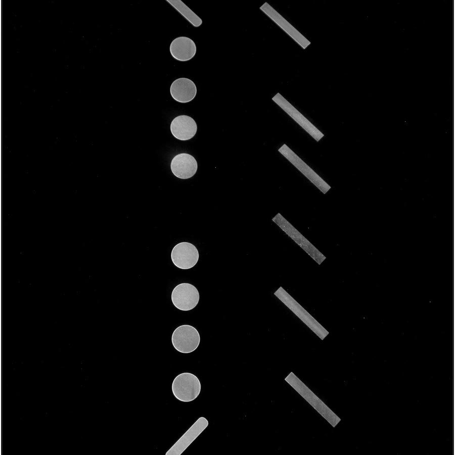 A layer-wise tomography image of the build plate.